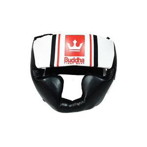 Casco Training Negro/Blanco Boxeo Muay Thai MMA Kick Boxing - Buddha