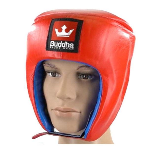 Casco Reversible Homologado Competición Piel Muay Thai Boxeo Kick Boxing K1