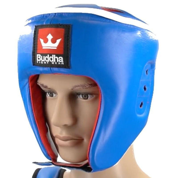 Casco Reversible Homologado Competición Piel Muay Thai Boxeo Kick Boxing K1