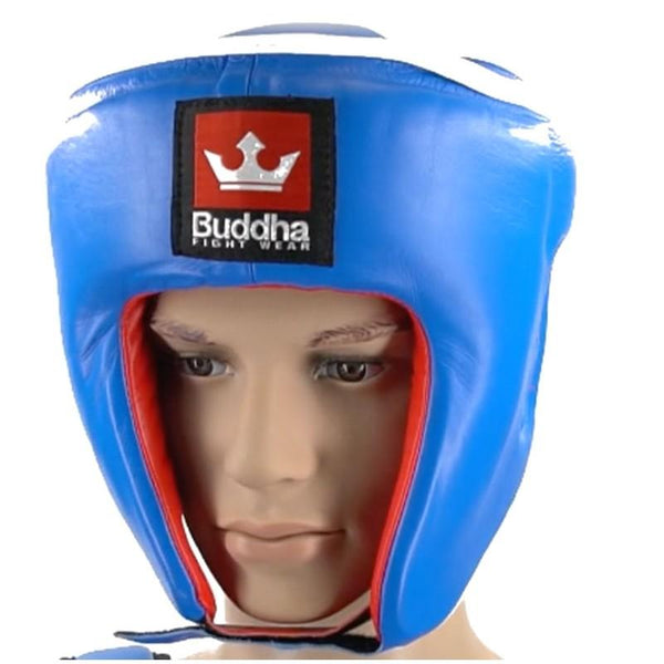 Casco Reversible Homologado Competición Piel Muay Thai Boxeo Kick Boxing K1